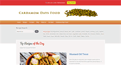 Desktop Screenshot of cardamomdaysfood.com