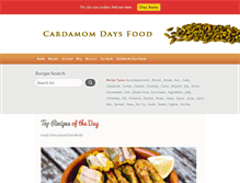 Tablet Screenshot of cardamomdaysfood.com